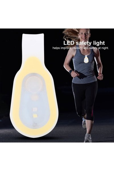 Choice Built-in Battery YELLOW Mini Emergency Light Clip Safety Soft Silicone...