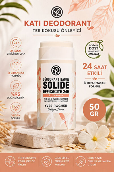 Yves Rocher Doğaya Saygılı Katı Stick Deodorant Yulaf Özlü Shea Yağlı Alüminy...