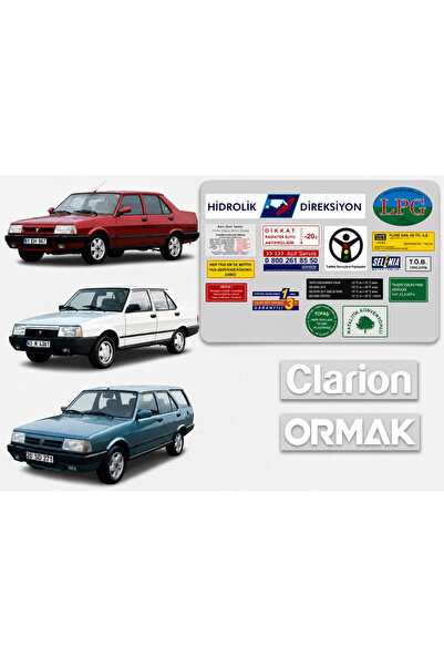 otodemir Tofaş Etiket Takımı Yeni 19 Adetli - Tofaş Etiket Takımı-tofaş Orjin...