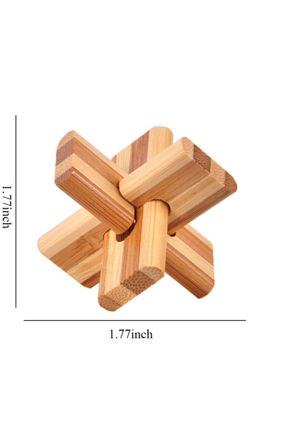 Choice3 Tee Small Lu Ban Lock IQ Brain Teaser Educational Toy for Kids Childr...