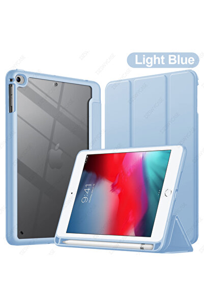 choice2 جراب أزرق فاتح لجهاز iPad Mini 5/4 مقاس 7.9 بوصة موديل 2019/2015 مع ح...