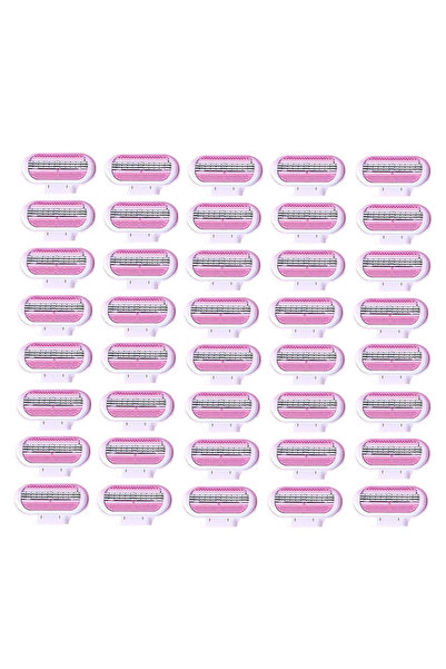 Choice3 40 Blades Box 4/8/40 Pcs Women's Razor Blades Refills, 3-Layer Comfor...