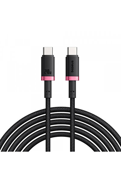 Baseus Cablu Date si Incarcare USB-C - USB-C Dura Series, 240W, 1m, Rosu P103...