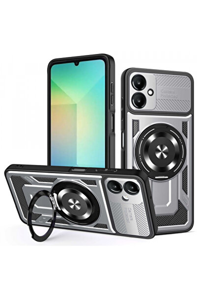 Samsung Husa pentru Galaxy A06 A065, Techsuit, RuggedCam, Gri