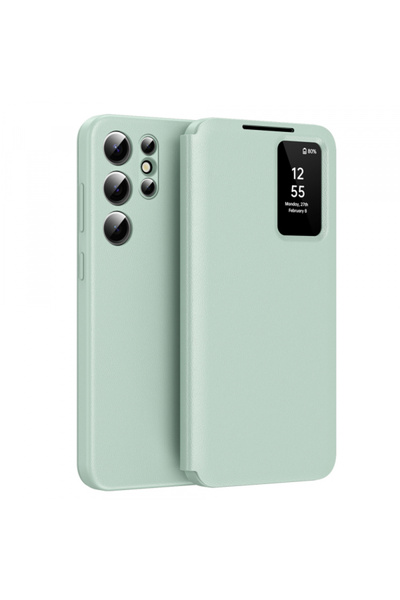 Samsung Husa pentru Galaxy S22 Ultra 5G S908, Techsuit, SmartView, Verde
