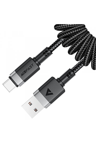 Acefast Cablu Date si Incarcare USB-A - USB-C C14-04, 18W, 1.2m, Negru