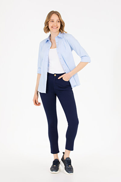 U.S. Polo Assn. Pantaloni de damă bleumarin, model Toothpick Fit 50263208-VR033