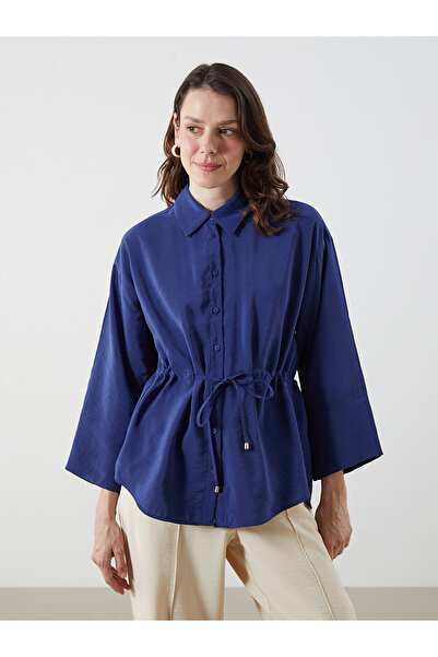 LC Waikiki Nevavm Oversize Modal Blended Women's Shirt with a Difference