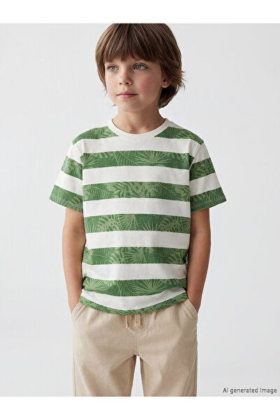 LC Waikiki Original Striped Boys' T-Shirt