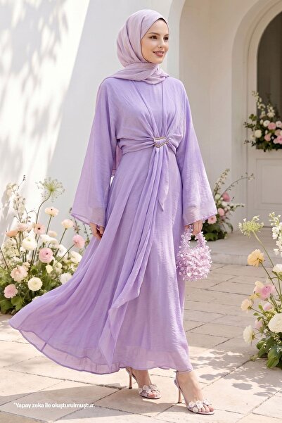 InStyle Rochie liliac cu bolero cu cataramă