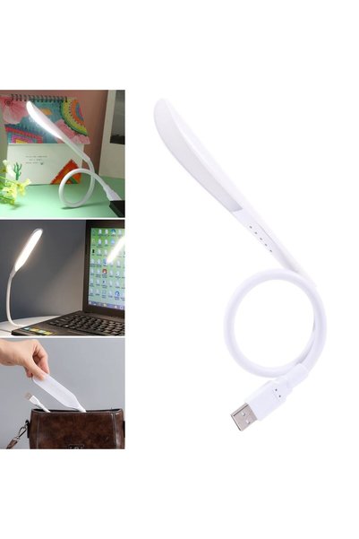 FUTAX 14 Leds, 3 Stage Touch Table/Book Reading Lamp with USB Input, White (5...