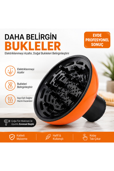 Dearling Profesyonel Fön Makinesi Vigo Başlığı - Hacimli ve Belirgin Kıvırcık...