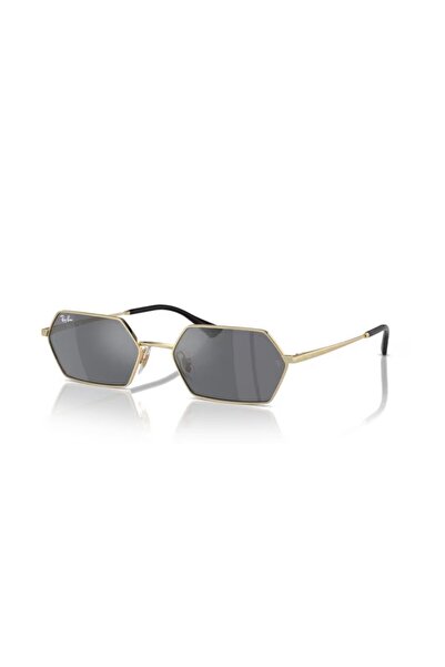 Ray-Ban Rb 3728 92136V 55 Unisex Geometric Gold Metal Sunglasses