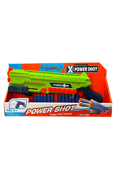 KentOyuncaK X-Power Shot Sünger Atan Oyuncak Silah Serisi - 59635 - Ortadan A...