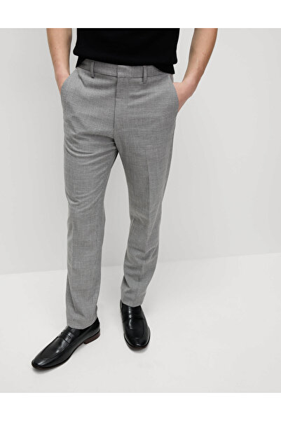 Marks & Spencer Tailored Fit Desenli Düz Pantolon