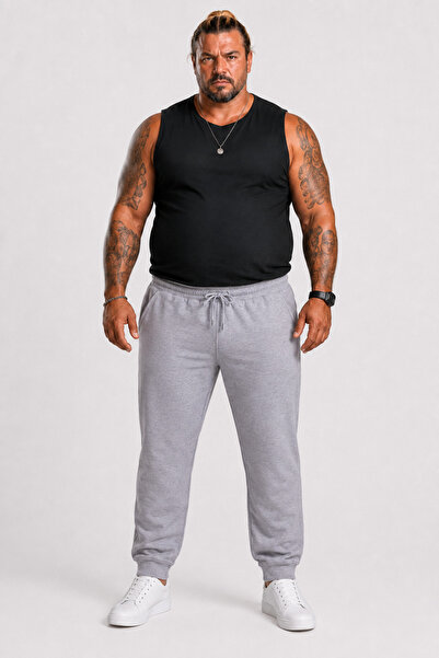 MocGrande Φούτερ Basic Plus Size Full Lycra 11516 ΓΚΡΙ ΜΕΛΑΝΖ