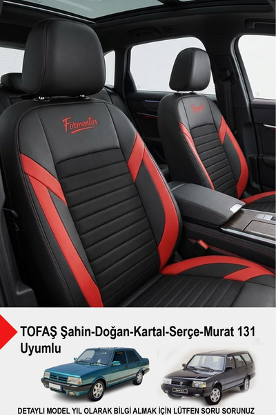 GM-DESIGN غطاء مقعد السيارة من الريش التايلاندي فورمينتور (متوافق مع TOFAŞ Ka...