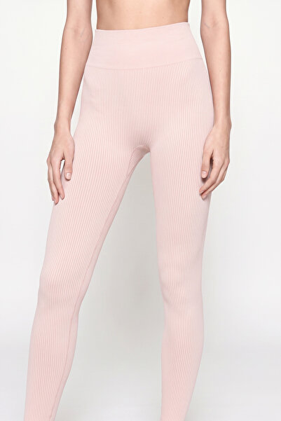 Modanty Sportske leggins sa visokim strukom, rebraste, bešavne, kompresijske,...