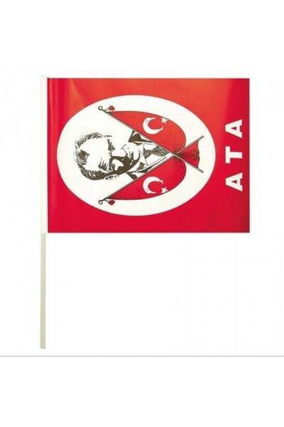 Buket Bayrakçılık Flag Paper Stick Battal Turkish Ata 40Pcs