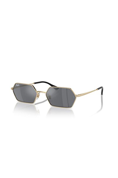 Ray-Ban Rb 3728 92136V 55 Unisex Geometric Gold Metal Sunglasses