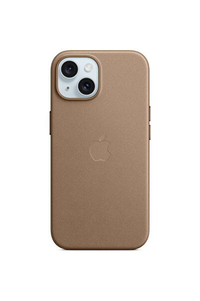 Apple FineWoven Case with MagSafe pentru iPhone 15, Taupe