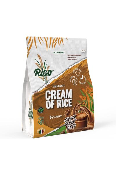 RISO Creamy Peanut Butter Instant Italian Cream of Rice, High Quality Carbohy...