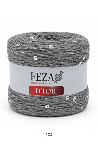 FEZA GROUP Dior Fantezi Pullu El Örgü İpliği, 100 gr, 310 m (1 Adet)