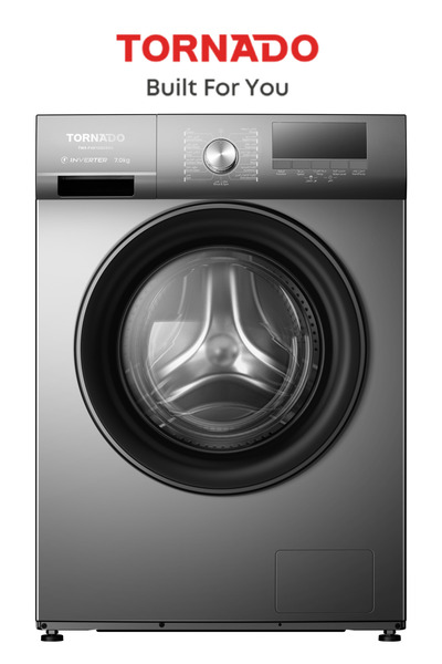 Tornado Front Load Inverter Washing Machine 7 Kg, BLDC Motor, 1200 RPM, 47L S...