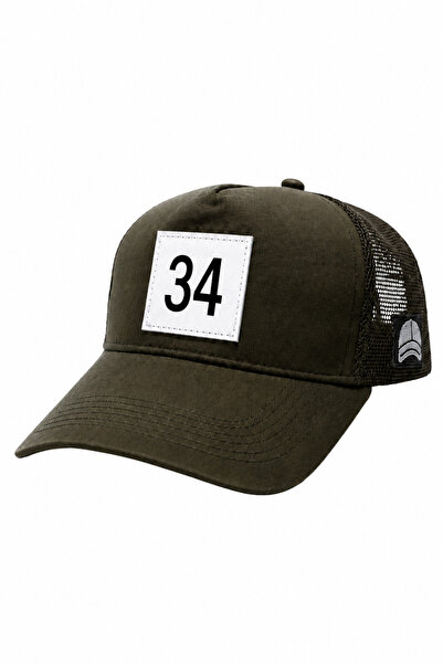 all hats قبعة بيسبول شبكية مزينة بـ 34 رقعة