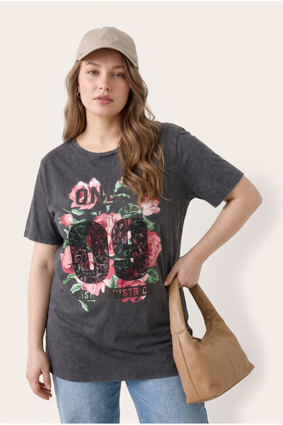 Stil Diva Acid Washed T-Shirt