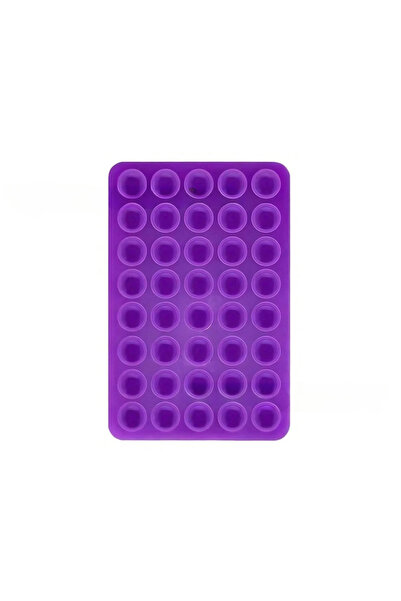 Choice3 Purple Silicone Suction Cup Phone Stand with Strong Double-Sided No-H...