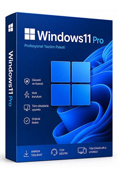 Lisinya Windows11 Pro Dijital Lisans Anahtarı Kalıcı Key 32&64 Bit Anında Tes...