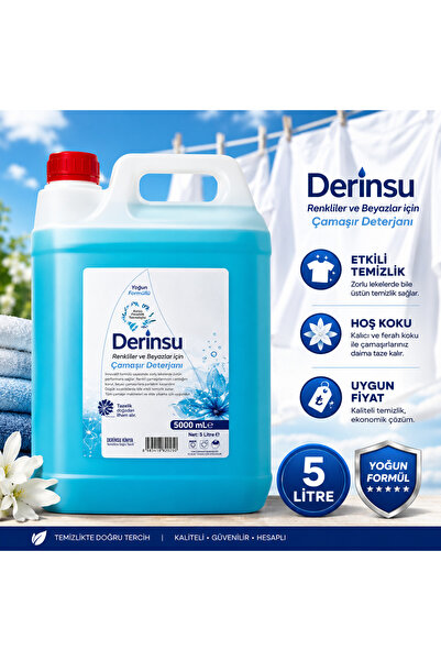 DERİNSU KİMYA DERİNSU RENKLİLER VE BEYAZLAR İÇİN ÇAMAŞIR DETERJANI