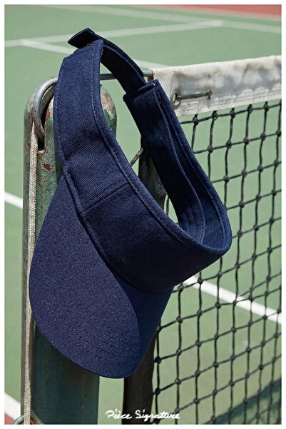 PIECE SIGNATURE 100% Cotton , Adjustable, Visor Sun Hat (Unisex)