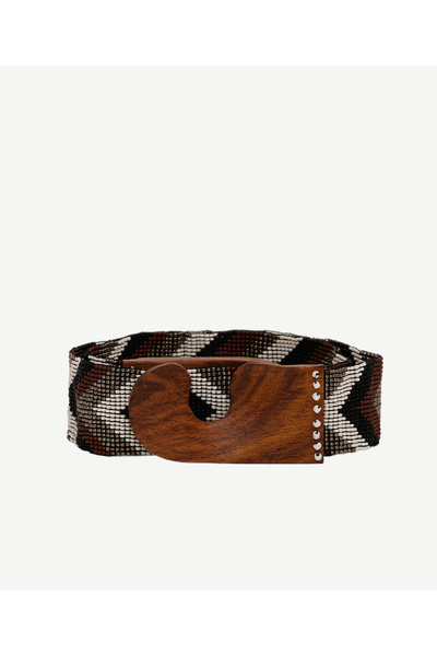 Yargıcı Beadwork Wooden Closed Belt