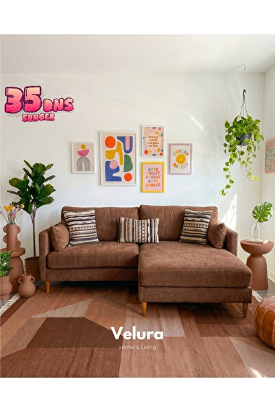 Velura Home & Living Pamela Köşe Koltuk - Kiremit