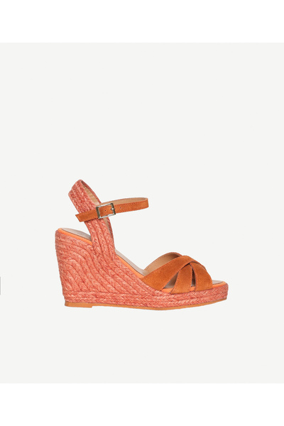 Yargıcı Cross-Strapped Padded Suede Espadrille