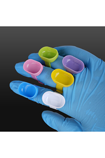 Choice 10pcs Dental Plastic Handy Finger Bowl Cup For Mixing Cement Powder Cl...