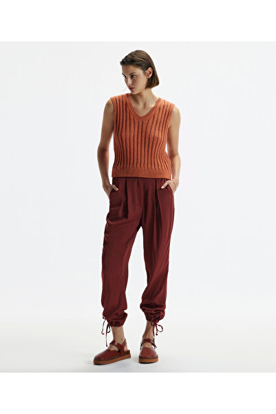 Yargıcı Straight Cut Trousers with Tied Legs