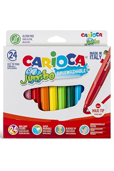 carioca Set de 24 de creioane lavabile Jumbo