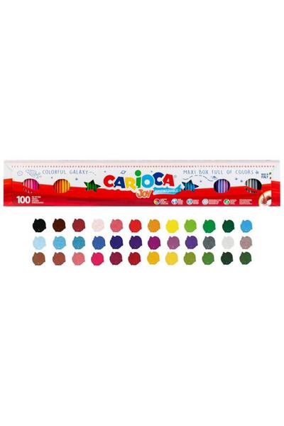 carioca جوي - ألوان شمعية قابلة للغسل للغاية 100 قطعة 1 م