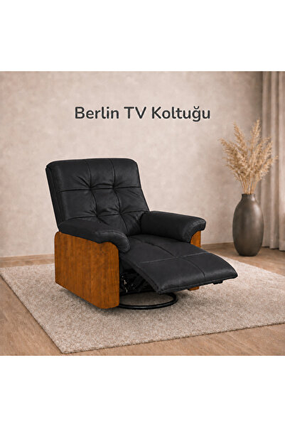 Smarto relax Tv Koltuğu Berjer – Berlin Serisi, Elektrikli Döner Sallanan Kad...