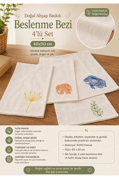 Soft Colours Pack of 4 100% Cotton Washable Printed School Nutrition Diapers ...