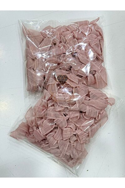 LAYLAEVENTS Linen Ribbon Ready Bow -20 Pieces-Powder