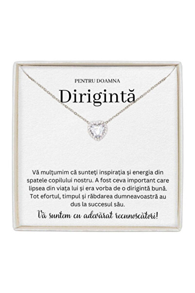 The Jewel Heart Colier Forever Yours cu pandantiv în formă de inimă pentru di...