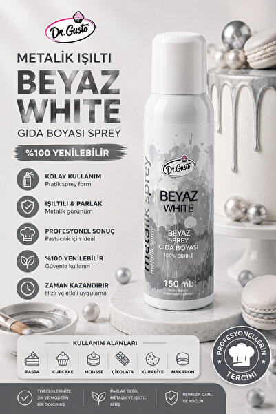 Genel Markalar METALİK SPREY BOYA BEYAZ - 150ML
