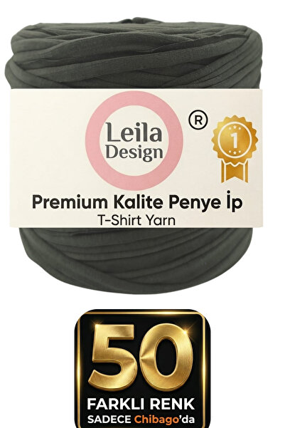 Leila Design koyu yeşil penye ip (600-650gr) 1 adet ip fiyatıdır
