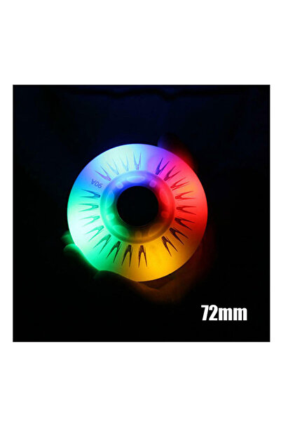 Choice Multicolour 72mm 4PCS Flash Inline Skate Wheels 90A LED Lighting Skati...