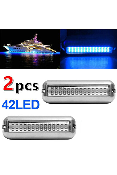 Choice قطعتان من مصابيح LED زرقاء 42/27/42 LED تحت الماء للقوارب، مصابيح LED ...
