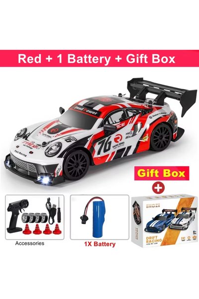 Choice سيارة GTRPRO Red 1B Box Oike رباعية الدفع للتحكم عن بعد، سيارة سباق 4x...